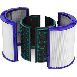 Фільтр VIOKS 360° для очищувача повітря Dyson HP04/TP04/DP04/TP05/HP05, HEPA та вугільний, заміна 969048-02, для Pure Cool, Pure Hot+Cool, 1 шт.
