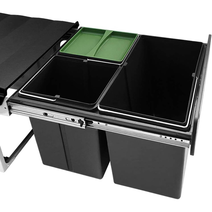 Сортувальник сміття WESCO Trio Master антрацит, 3 секції
