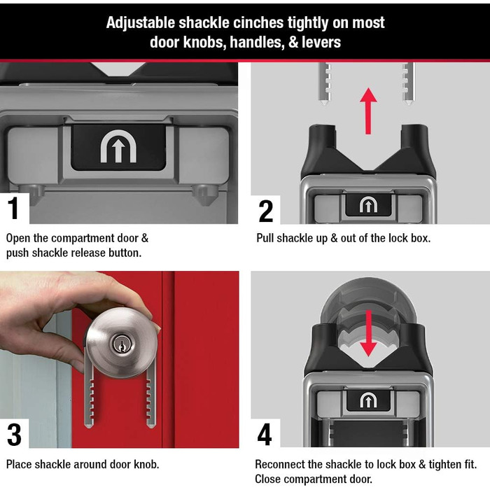 Захисний металевий бокс для ключів Master Lock 5415D, стіновий сейф з кодовим замком, цинковий сплав