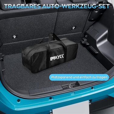 Універсальний гвинтовий домкрат-ромб IMAYCC 2.5т для BMW (Серії 1, 3, 5, 6, 7, Z, X) з гумовими накладками та торцевим ключем, чорний