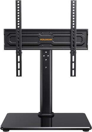 Підставка для телевізора PERLEGEAR, універсальна, для екранів 24-60 дюймів, регульована по висоті, поворотна, для пласких і вигнутих ТВ до 45 кг, максимальна VESA 400x400 мм