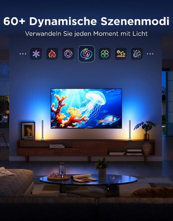 Розумна підсвітка для телевізора Govee RGBWIC TV Light Bars, WiFi LED-стрічка для ТВ від 45 до 70 дюймів