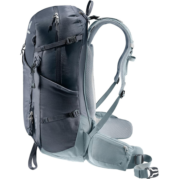 Чоловічий туристичний рюкзак Deuter Trail Pro 33 л, чорний, для хайкінгу та скелелазіння