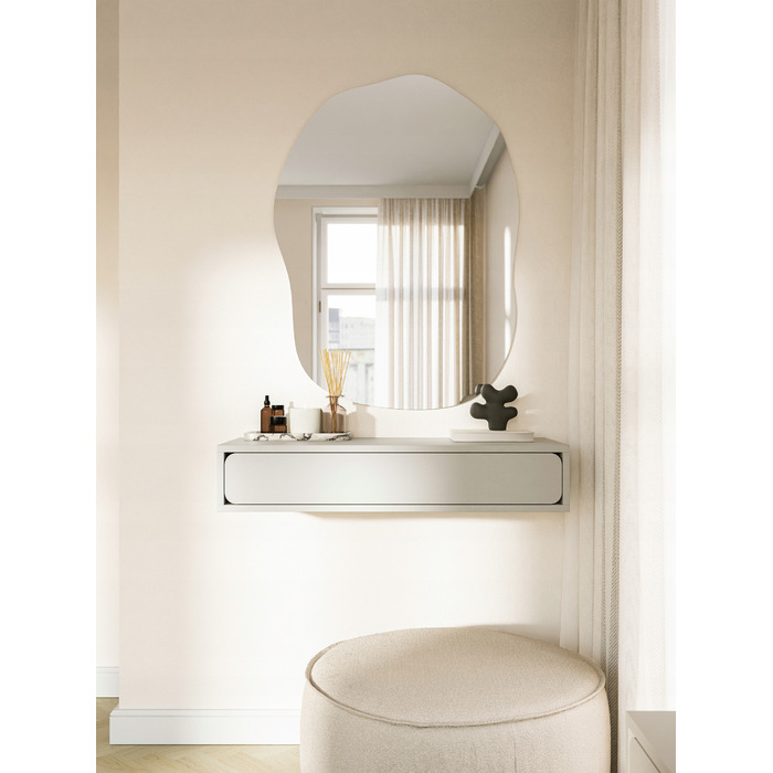 Туалетний столик Selsey у бежевих матових відтінках, 90 x 17 x 35 см