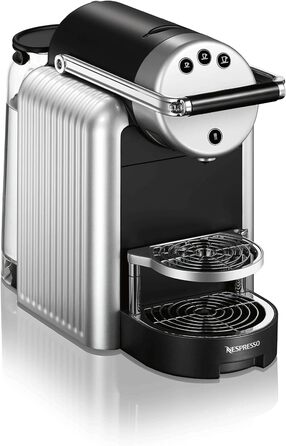 Кавомашина Nespresso Zenius для офісу з 50 капсулами, професійна, срібляста