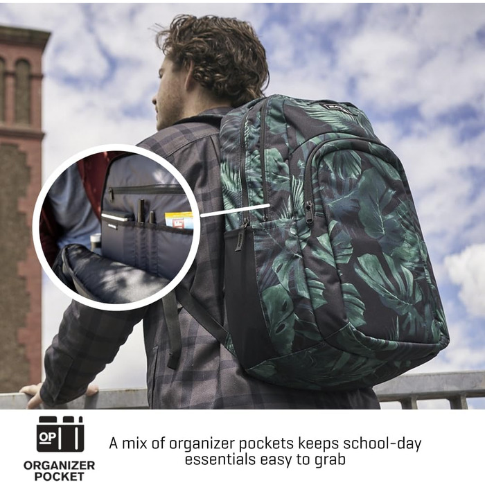Рюкзак Dakine Campus 25L унісекс для школи, ноутбука та подорожей, водовідштовхуючий, поліестер, колір Carbon II
