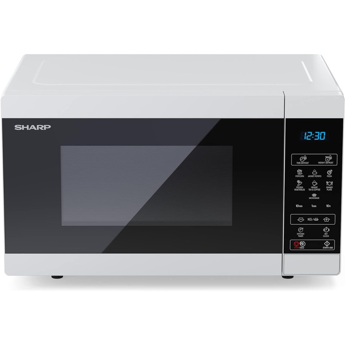 Мікрохвильова піч SHARP MS51ES, 900 Вт, 11 режимів, функція розморожування, 513x306x394 мм, срібляста