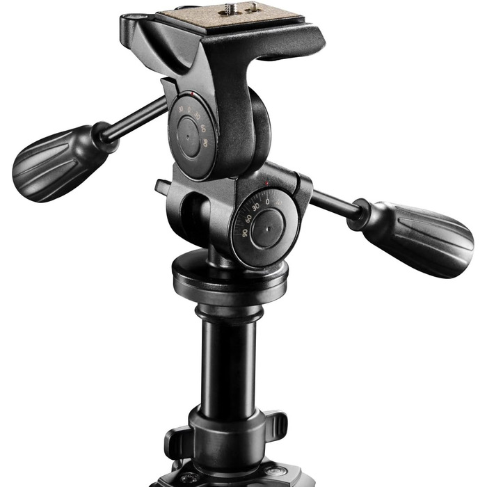 Професійний штатив Walimex Pro FT-665T з 3D-голівкою, надміцний, вантажопідйомність 12 кг, алюмінієвий, 198 см, чорний, з сумкою