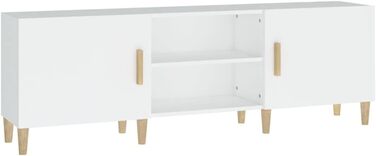 TV тумба vidaXL 150x30x50 см біла, деревостружкова плита, меблі для вітальні, телевізійний стіл, тумба під телевізор