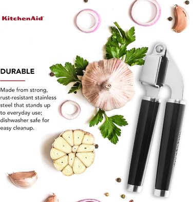 Прес для часнику KitchenAid Classic, універсальний розмір, чорний