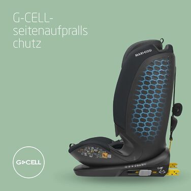Дитяче автокрісло Maxi-Cosi Titan Plus i-Size, 76–150 см, з G-CELL захистом, 4 положення, для дітей 15 місяців–12 років, графіт