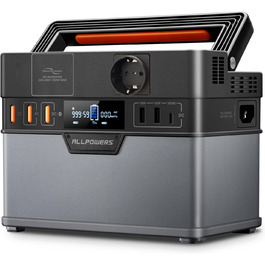 Портативна електростанція ALLPOWERS S300 Plus:  потужністю 288 Вт·год пікова потужність 500 Вт