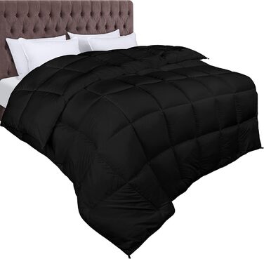 Ковдра Utopia Bedding, 240x260 см, білий колір, 370 GSM, дихаюча, стегане покриття, супер м'яка, для цілорічного використання