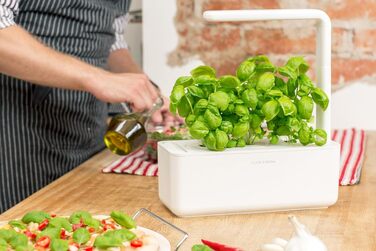 Click and Grow Growbox Smart Garden: Розумний сад для вирощування зелені вдома (3 капсули) - Білий