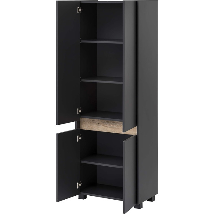 Високий шафа Schildmeyer Cosmo 701514, 57x164,5x33 см, білий, для ванної кімнати