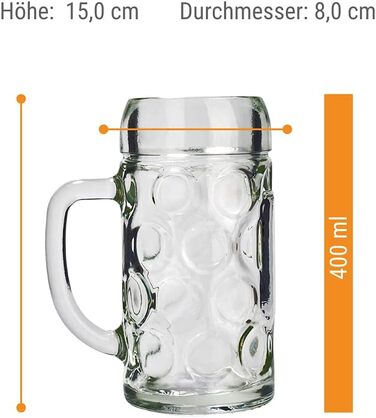 Набір пивних кружок Stölzle Lausitz ISAR, 6 шт., 0,3 л (скло Soda Lime, стійкий, придатний для миття в посудомийній машині)
