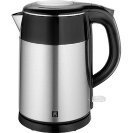 Електрочайник ZWILLING 1,2 л, 1550-1850 Вт, нерж. сталь/пластик, сріблястий/чорний