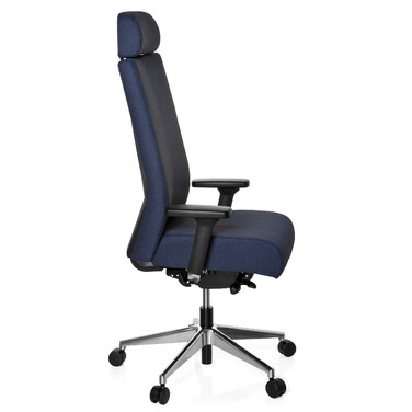 Офісне крісло / поворотне крісло PRO-TEC XXL з повною м'якою оббивкою Blue HJH OFFICE