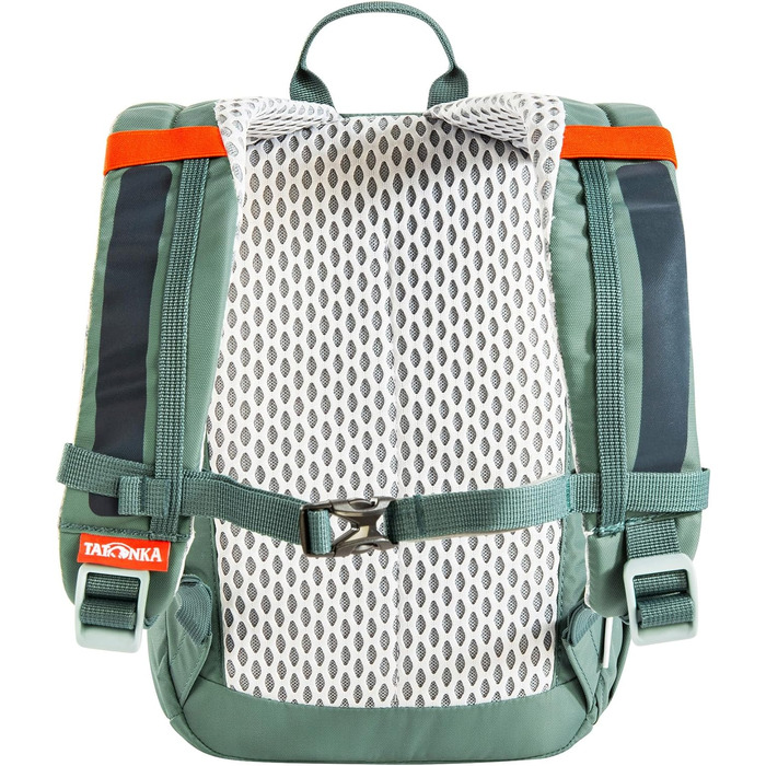 Дитячий рюкзак Tatonka Husky JR 10 л Sage Green з світловідбивачами та сидінням, для хлопчиків і дівчаток від 4 років