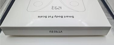 Ваги для аналізу складу тіла Vitafit, електронні, Bluetooth, до 180 кг, чорні, з додатком, вимірювання жиру, ІМТ, м'язової маси