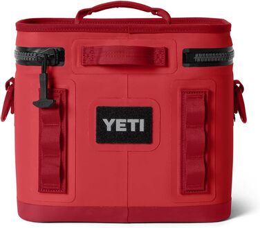 Чорний рюкзак-холодильник YETI Hopper Flip 8 (Rescue Red)