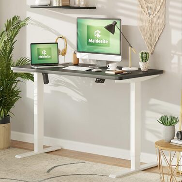 Електричний стіл MAIDeSITe S1 Pro 160x80 см, регульований по висоті, з LED-панеллю пам'яті, для сидіння та стояння, робочий стіл з стільницею