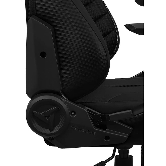 Ігрове крісло ThunderX3 TC5 чорне, ергономічний геймерський стілець для комп'ютера, навантаження до 150 кг