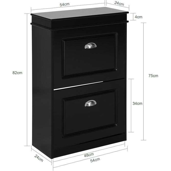Шафа для взуття SoBuy з шухлядою та гачками, 8 пар, блакитна, 54x24x82 см – FSR78-B