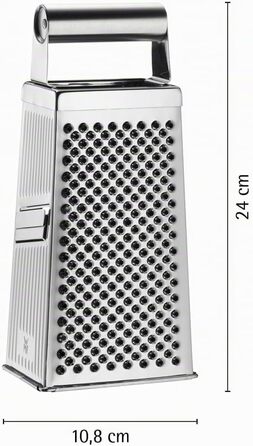 Терка для овочів WMF Gourmet Vierkantreibe з нержавіючої сталі Cromargan, 4-гранна, 8 x 24 см