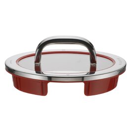Скляна кришка WMF Function 4 (16 см) зі сталі Cromargan, 4 функції зливу, червона