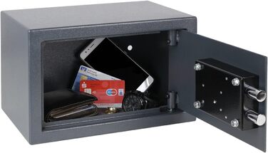 Сейф HMF 49200-11 з ключем, меблевий, 31x20x20 см, антрацит