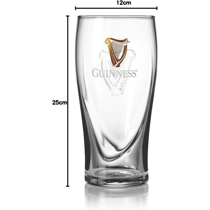 Пивні келихи Guinness Glas 2 шт x 568 мл з логотипом та арфою - набір для пива