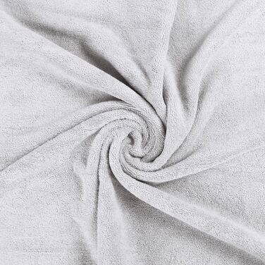 Рушники для ванни Utopia Towels, сріблясті – комплект 4 шт., преміум 100% бавовна 600 г/м², швидковисихаючі, дуже вбираючі, м’які, для щоденного використання