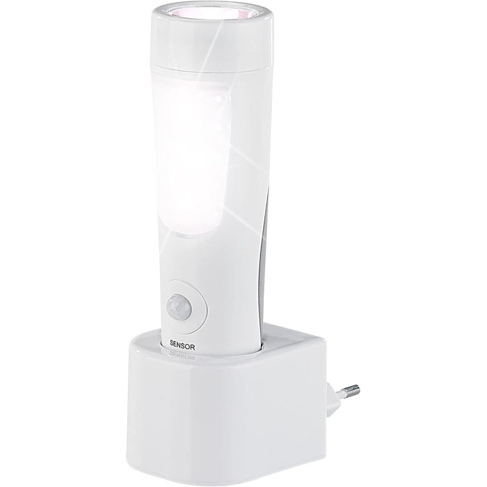 Аварійна LED-лампа Lunartec 4-в-1 з акумулятором, датчиками руху та світла, нічник і ручний ліхтар для дому, вмикається при відключенні електроенергії
