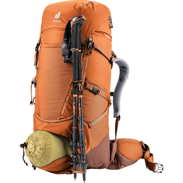 Жіночий трекінговий рюкзак Deuter Aircontact Core 45+10 л (2024), chestnut-umbra