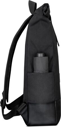 Рюкзак Johnny Urban Rolltop Adam Large для ноутбука 16'', водонепроникний, антрацит/чорний, міцний бавовняний канвас, унісекс