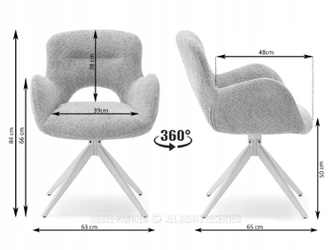 Стілець Mebel-Partner, оббивка тканина, зелений, 1 шт.