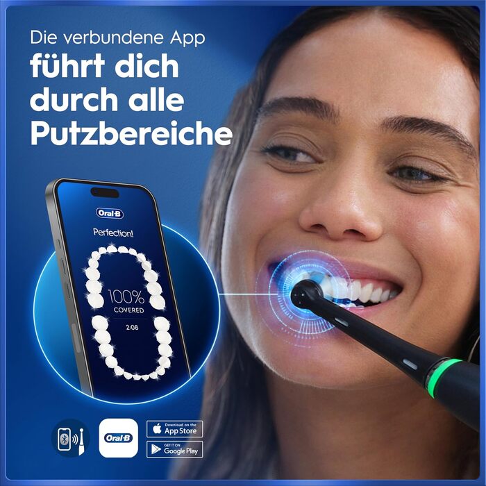 Електрична зубна щітка Oral-B iO Series 5, Matt Black (чорна матова), 1 щітка + 3 смінні насадки та футляр