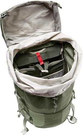 Туристичний рюкзак VAUDE Brenta 36+6 л, водонепроникний, унісекс, з дощовиком, зручний трекінговий рюкзак з органайзером, колір хакі