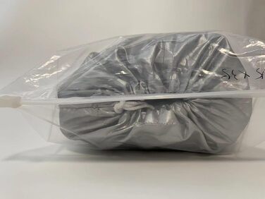 Моточохол водонепроникний 3XL 265x105x125 см, захисний тент для мотоцикла Harley-Davidson, Suzuki, Yamaha, 210D Оксфорд, для вулиці, проти подряпин, сріблястий