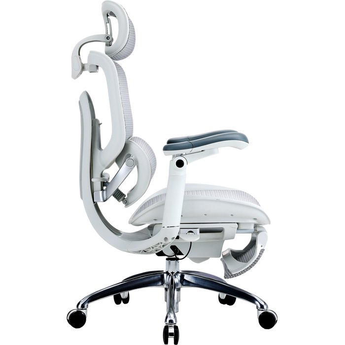 Крісло офісне Sihoo C300 PRO V2 White з підставкою для ніг