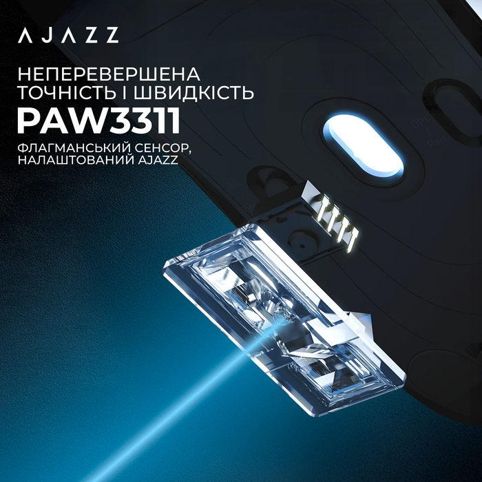 Бездротова миша Ajazz x Nacodex NJ07 MC White (NJ07-MC-W)