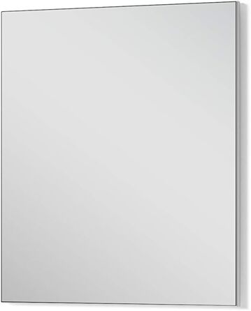 Настінне дзеркало byLIVING Jakob, біле, 60x70 см, сучасний дизайн, для передпокою та ванної, прямокутне, меблі для коридору