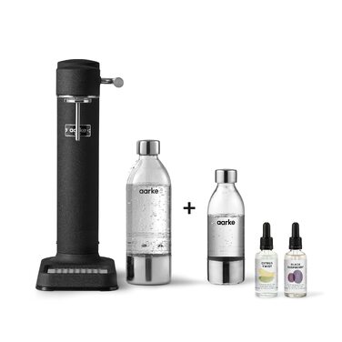 Сифон для газування води Aarke Carbonator 3, стрімер для води з PET-пляшкою 1 л