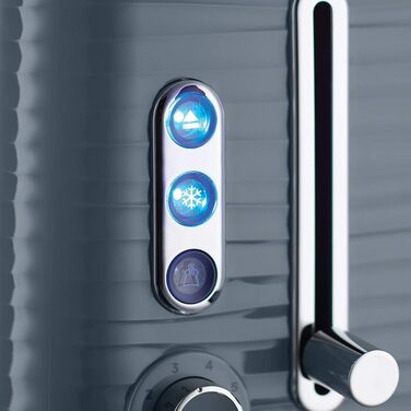 Тостер Russell Hobbs Inspire Grau на 2 тости, з підставкою для булочок, 6 режимів, розморожування та підігрів - 24373-56