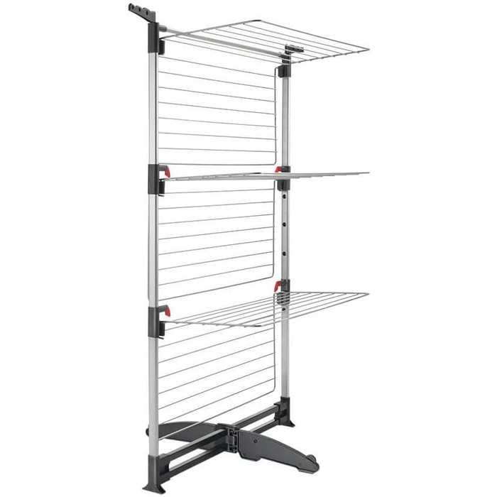 Сушарка для білизни Metaltex Ciclone Vario, сталева, срібляста, багаторівнева, турмовий тип