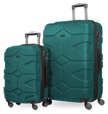 Валіза на колесах X-Kölln 2 шт (S & L) з розширенням, TSA, 4 подвійні колеса, аквамарин