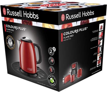 Тостер Russell Hobbs Colours+ нержавіюча сталь, 2 широкі слоти, розморожування, 6 режимів, 1000 Вт