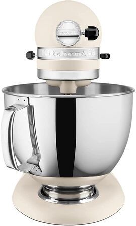 Кухонна машина KitchenAid Artisan: планетарний міксер з нахильною головою, 2 чаші з нержавіючої сталі по 4.8 л та набором із 5 аксесуарів