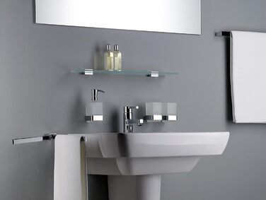 Двоплечий рушникотримач emco LOFT для ванної, настінний, поворотний, алюмінієвий, хром, 437 мм